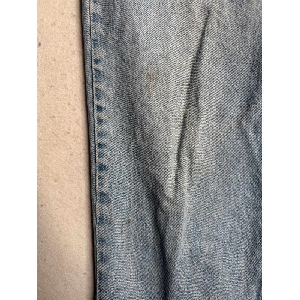 VTG Brittania Jean Co Mens Light Wash Straight Leg Denim Jeans 36x34 1B101MS - Picture 2 of 16